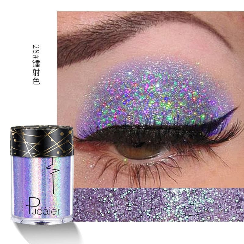 Beyprern 36 Colors Glitter Eyeshadow Waterproof Metallic Diamond Eyeshadow Palette Prismatic Powder Pigment Eye Makeup Cosmetic TSLM2.