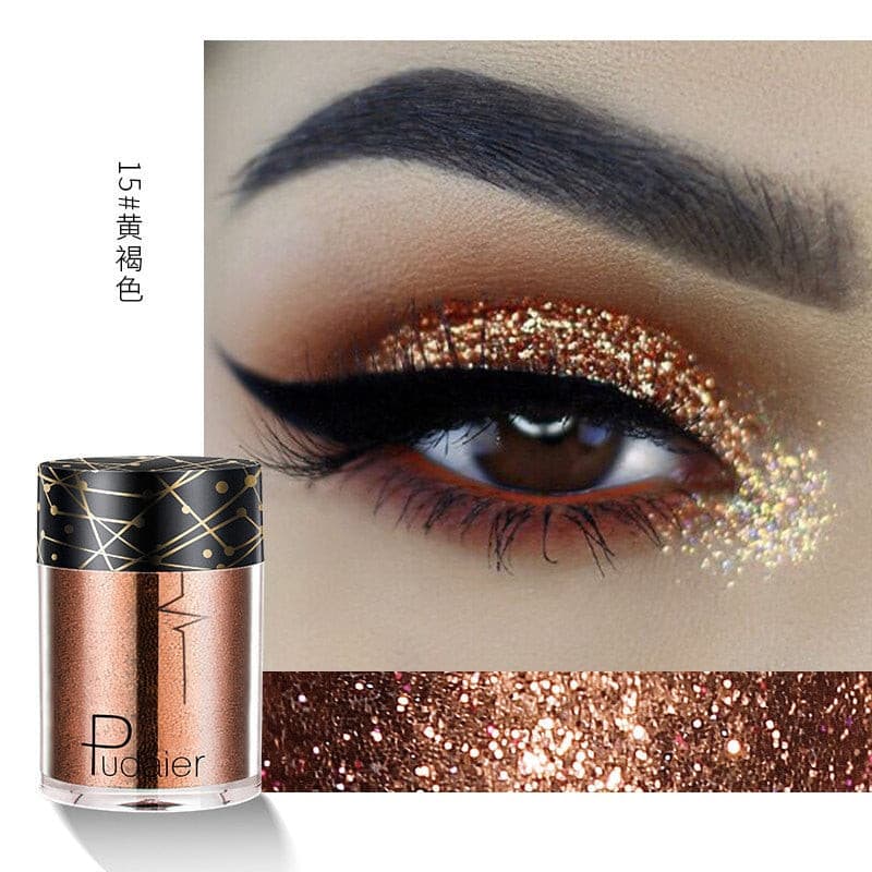 Beyprern 36 Colors Glitter Eyeshadow Waterproof Metallic Diamond Eyeshadow Palette Prismatic Powder Pigment Eye Makeup Cosmetic TSLM2.