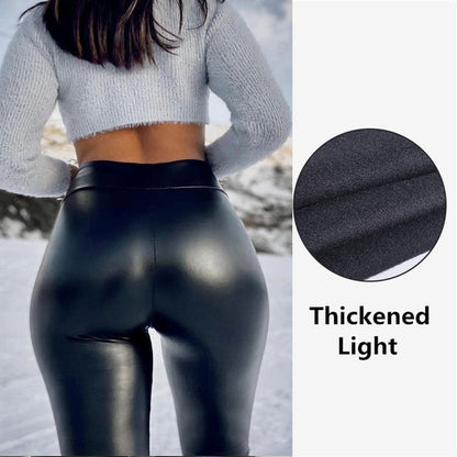 Womens PU Pants Leather Leggings Plus Size Pants Push Up Hip Skinny Sexy High Waist Trousers Slim Legging S-5XL.