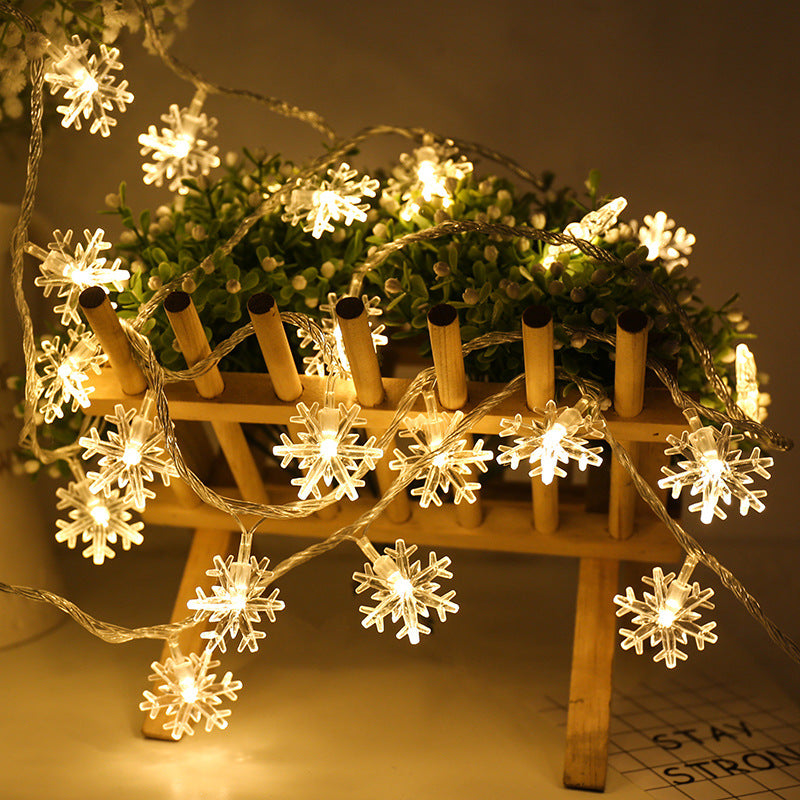Explosion LED light string Christmas snowflake light snowflake model decorative lamp festival light Amazon explosion models outdoor