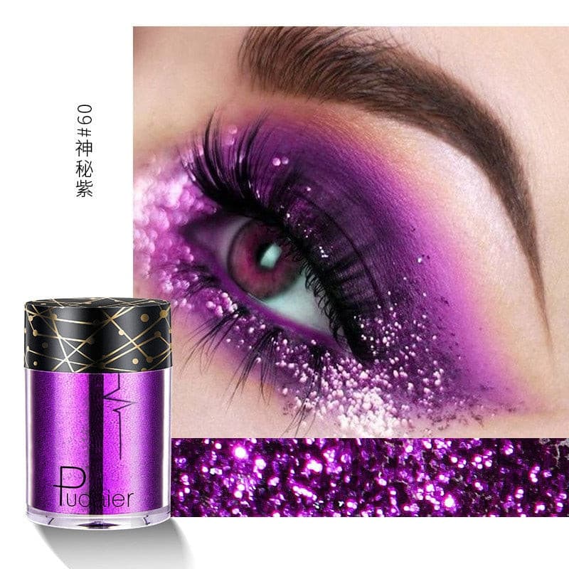 Beyprern 36 Colors Glitter Eyeshadow Waterproof Metallic Diamond Eyeshadow Palette Prismatic Powder Pigment Eye Makeup Cosmetic TSLM2.