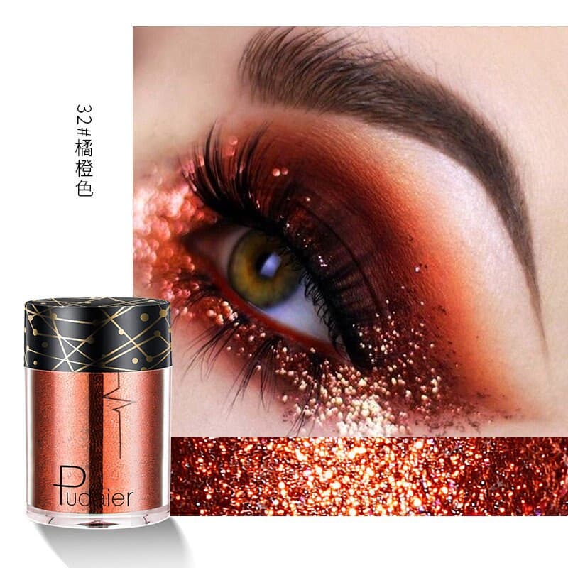 Beyprern 36 Colors Glitter Eyeshadow Waterproof Metallic Diamond Eyeshadow Palette Prismatic Powder Pigment Eye Makeup Cosmetic TSLM2.