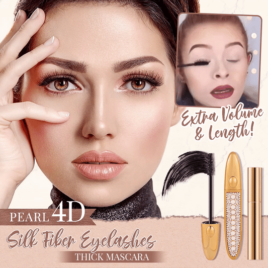 ✨✨Pearl 4D Silk Fiber Eyelashes Thick Mascara - GOLDEN TOUCH APPARELS WOMEN