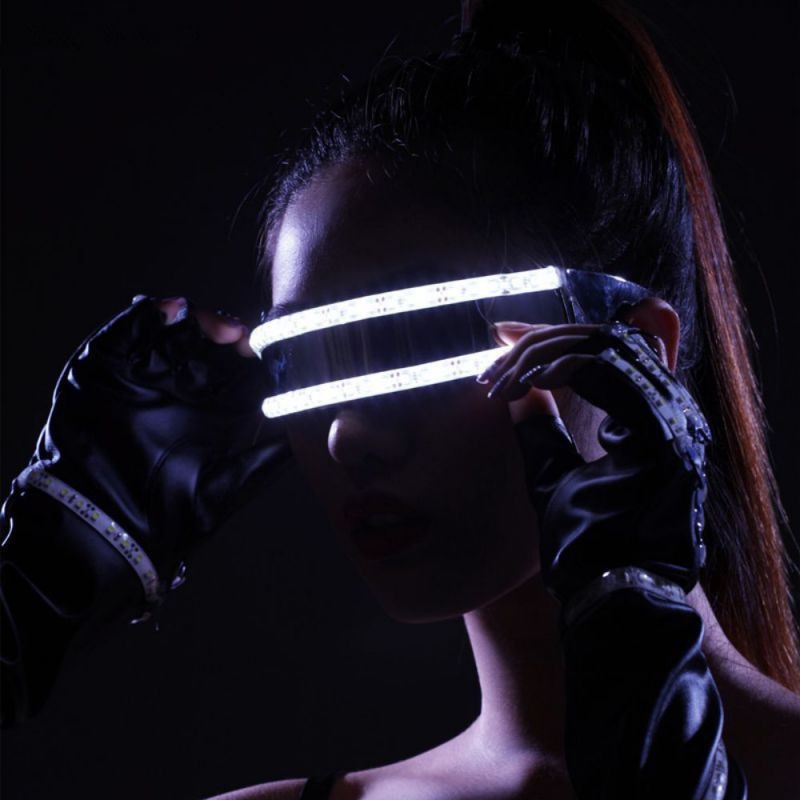 Creative LED Glasses Laser Glasses For Nightclub Performers led glasses party Dancing Glowing LED Mask Rave Glasses.