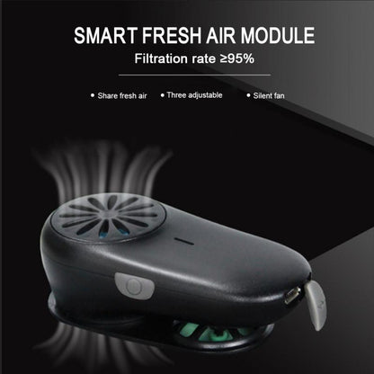 2023 New Mini Facial Fans Ventilation Fan Rechargeable Smart Mask Breathing Valve Breathing For Valve Electric Masks