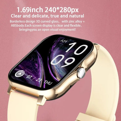 New Women Smart watch Screen Full touch Fitness TrackeR