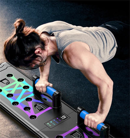 88cm Counting Folding Push Up Board Multifunctional Exercise Abdominal Muscle Enhancement Gym Sports Portable Fitness Equipment - GOLDEN TOUCH APPARELS WOMEN