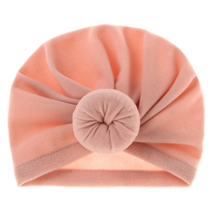 Solid Faux Cashmere Baby Turban Hat Warm Autumn Winter Beanies Topknot Bonnet Infant Boys Girls Caps New Turban Headwraps - GOLDEN TOUCH APPARELS WOMEN