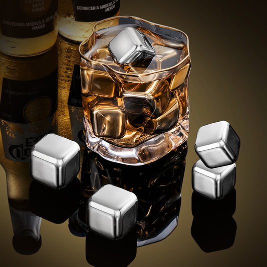 304 stainless steel ice cubes fast frozen ice metal ice coffee beverage Whiskey wine wine creative supplies.