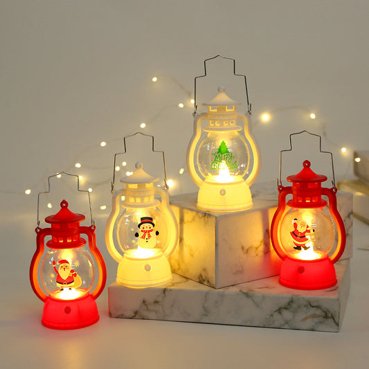 New Christmas decorations children's Christmas Eve kindergarten gift portable night light window decoration pendant