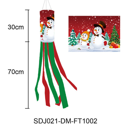 Christmas decoration Santa wind crate stock outdoor garden banner Christmas atmosphere layout flag can