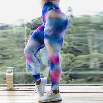 European and American wish cross-border ebay popular woven digital printing women's yoga pants yoga pants women's pants leggings.