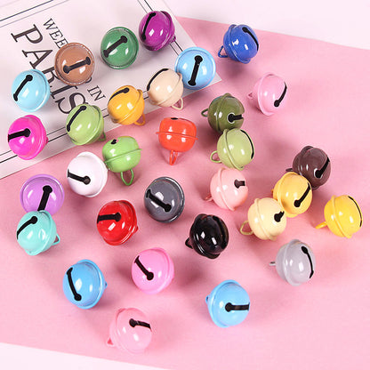 22mm colorful little bell jewelry accessories key buckle candy color metal paint bell Christmas tree decoration pet
