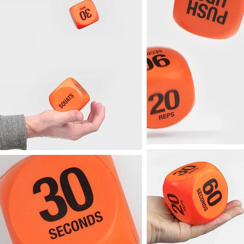 Fitness RY1051 Exercise Dice for Workout Fun Fitness Decision Dice Switch Up Training Routines HIIT and Exercises Home and Gym.