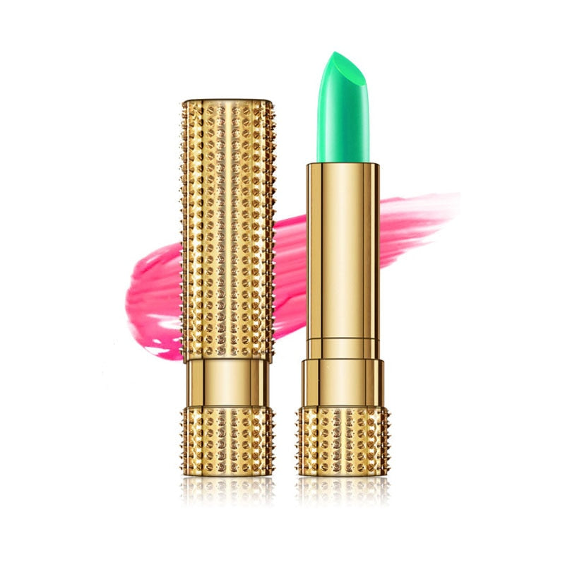 Moisturizing Aloe Vera Lipstick - Unlock Bold and Vibrant Lips with Temperature-Activated Color and Nourishing Ingredients.