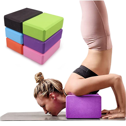 EVA Gym Yoga Blocks Foam Brick for Fitness Training Props Yoga Bolster Pillow Cushion Stretching Exercise BodyBuilding Equipment - GOLDEN TOUCH APPARELS WOMEN