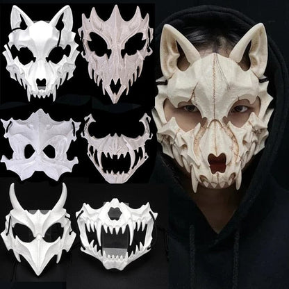 Skull Face Cosplay Anime Mask Horror Game Y2k Accessories Set For Adult Kid New Props Cosplays Costume Fit Party Halloween Gifts - GOLDEN TOUCH APPARELS WOMEN