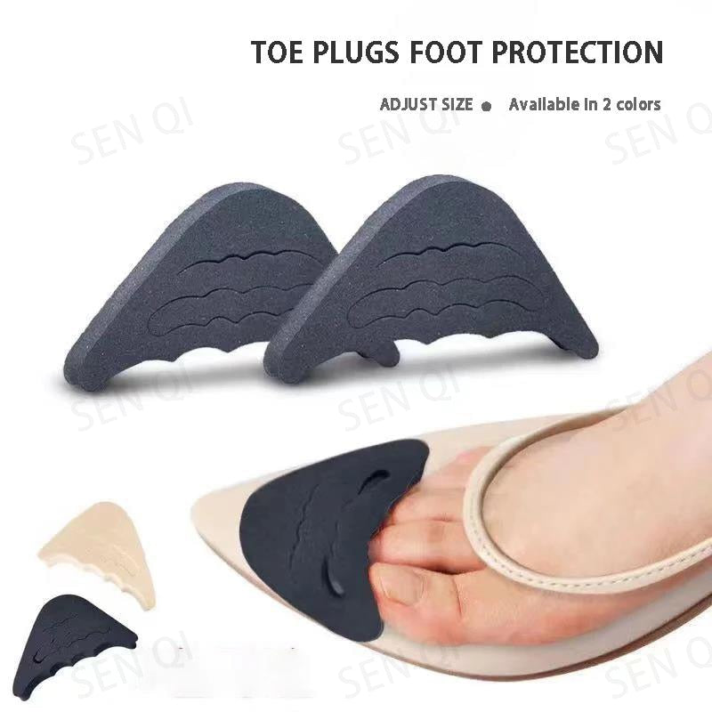 A Pair Forefoot Insert Pad For Women High Heels Toe Plug Half Sponge Shoes Cushion Feet Filler Insoles Anti-Pain Pads Sole plug.