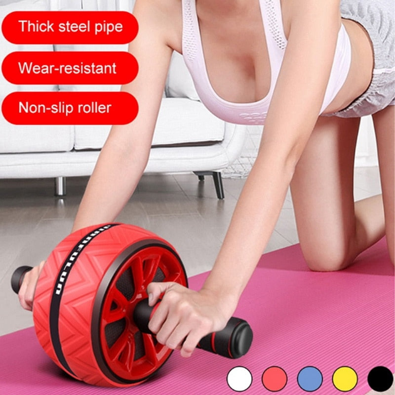 2022 New Ab Roller No Noise Abdominal Wheel Ab Roller Stretch Trainer For Arm Waist Leg Exercise Gym Fitness Equipment - GOLDEN TOUCH APPARELS WOMEN