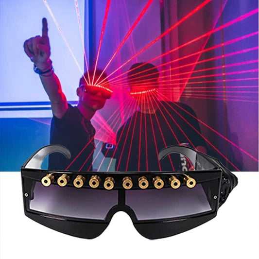 Laser Glasses Rave Party DJ Lights Sunglasses For Stage Show Dancing Glowing Disco Laser Beam Music Luminous Nightclub Bar Props - GOLDEN TOUCH APPARELS WOMEN
