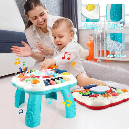 Multi-Functional Baby Activity Table with Musical Educational and Developmental Sensory for Babies