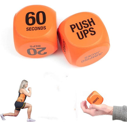 Fitness RY1051 Exercise Dice for Workout Fun Fitness Decision Dice Switch Up Training Routines HIIT and Exercises Home and Gym.