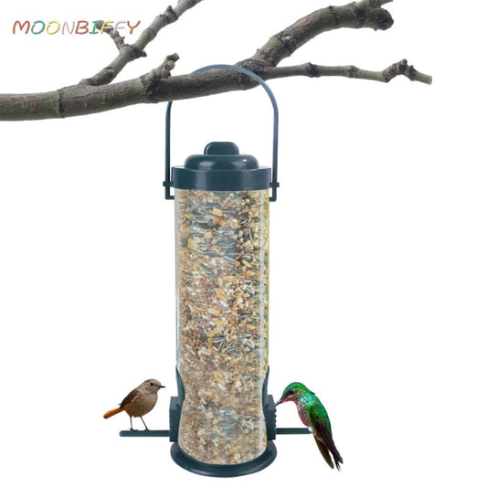 Pet Bird Feeder Outdoor Hanging Pet Food Dispenser Multiple Holes Bird Feeder Automatic Foot Feeding Tool for Flying Animals 1pc - GOLDEN TOUCH APPARELS WOMEN