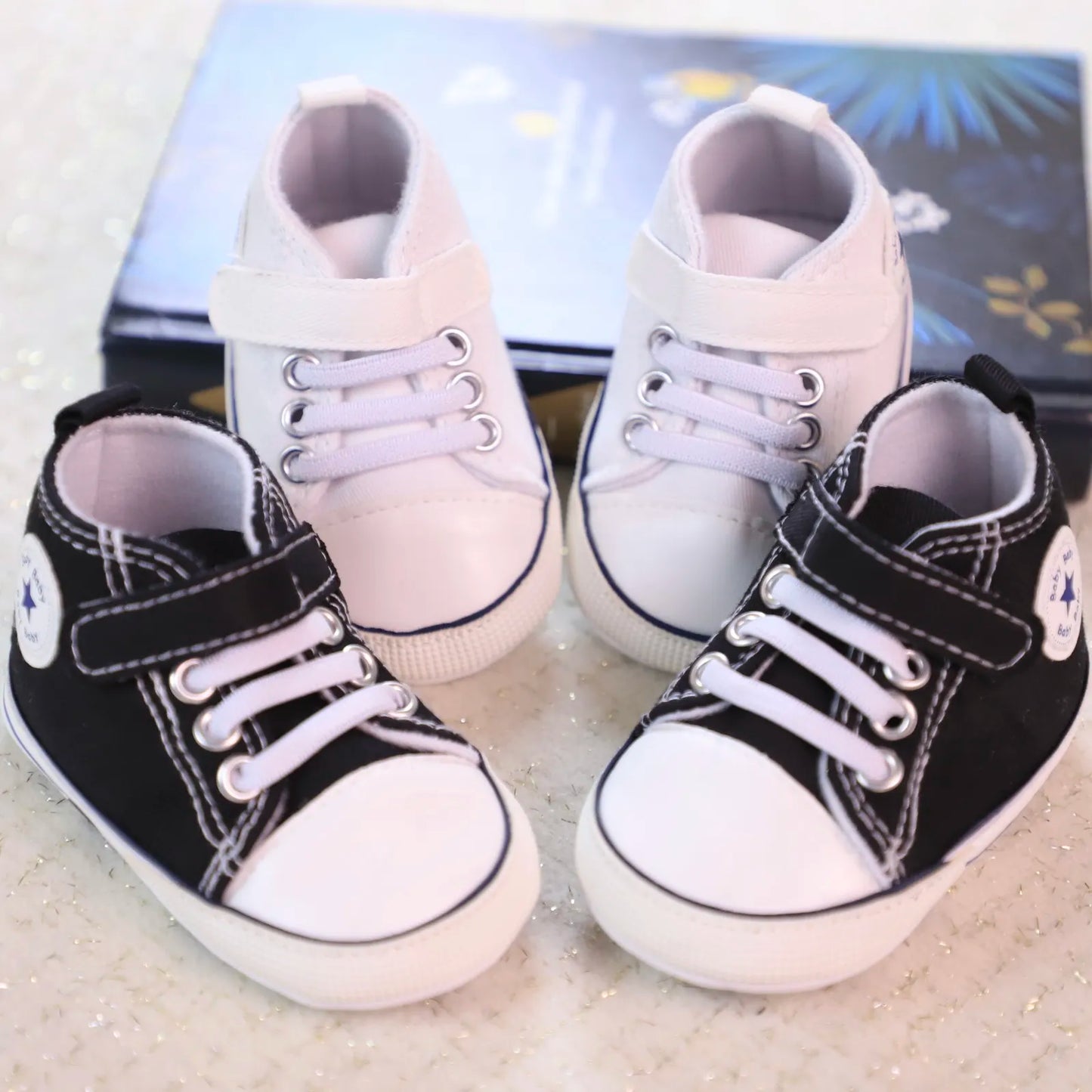 Baby baby front shoes Baby first pair of toddler shoes cotton soft-soled canvas shoes breathable