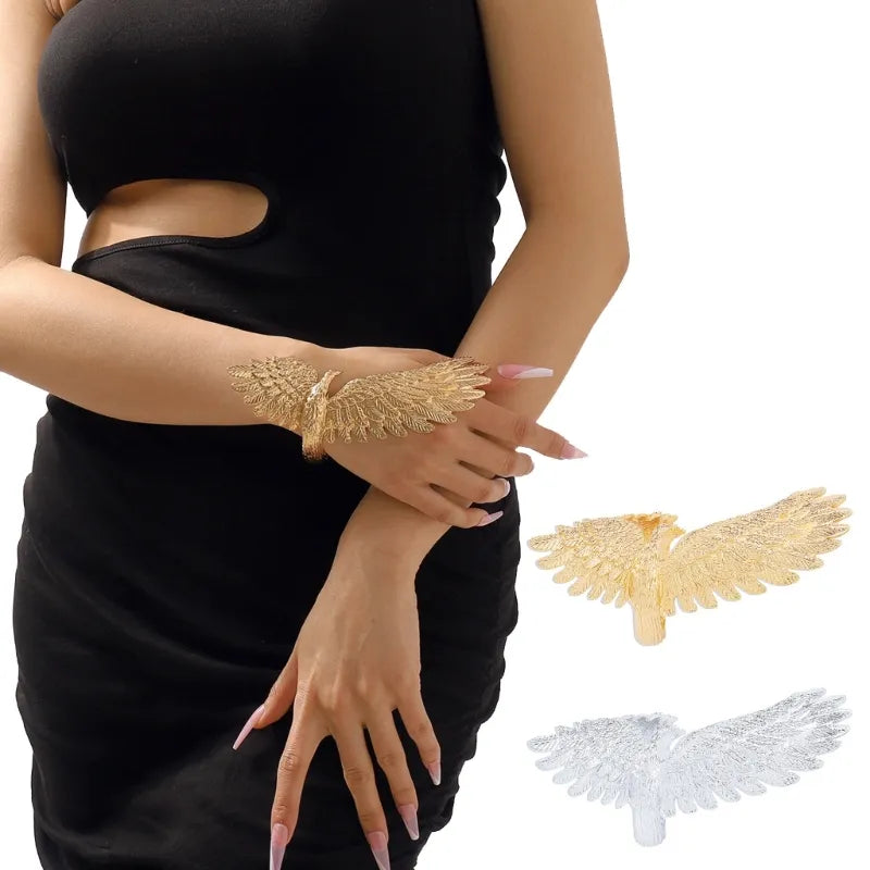 Eagle Cuff Bracelet Fashion Adjustable Eagle Cuff Wristband Open Ended Bangle Wristband Bracelet Women Valentine Gift
