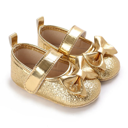 Lovely Bowknot Princess Shoes for Baby Girls (0-18 Months) - Spring and Autumn Style