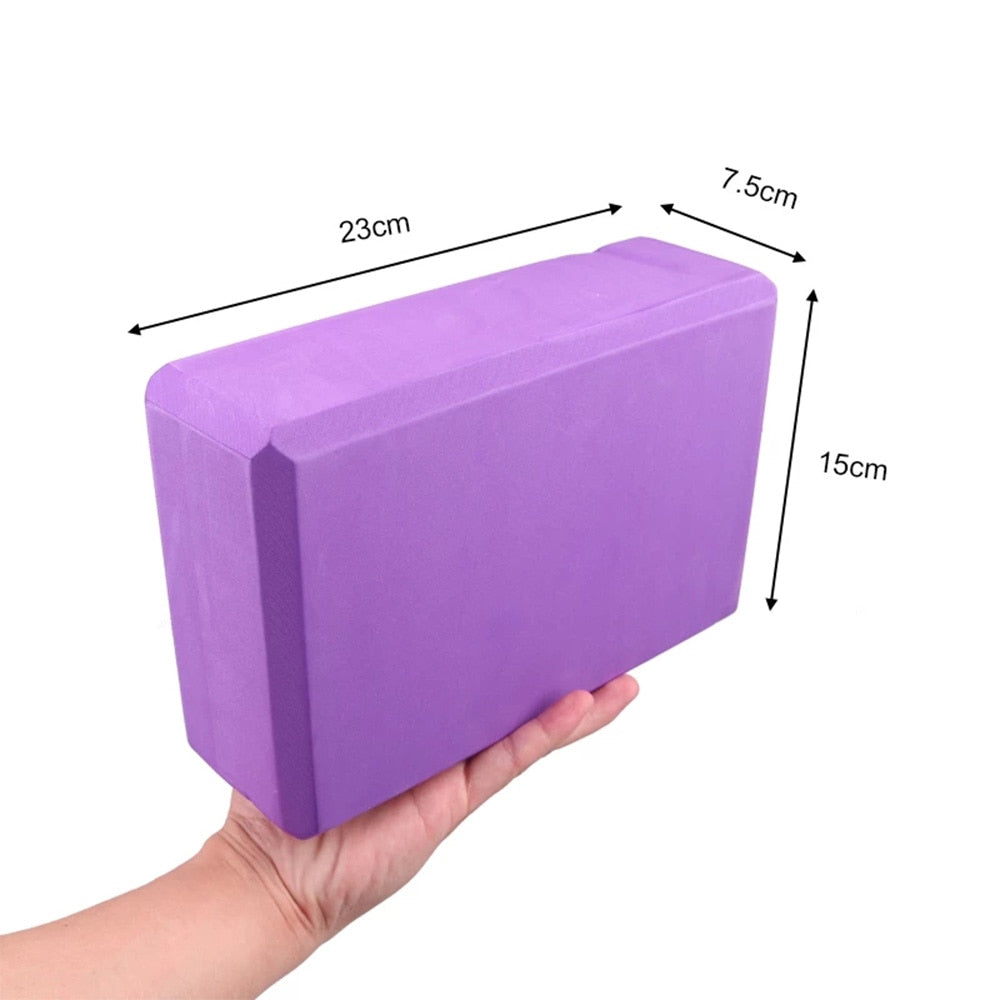 EVA Gym Yoga Blocks Foam Brick for Fitness Training Props Yoga Bolster Pillow Cushion Stretching Exercise BodyBuilding Equipment - GOLDEN TOUCH APPARELS WOMEN