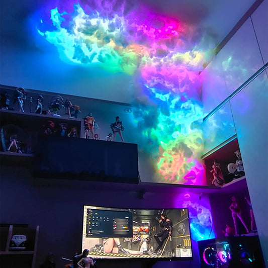 RGB Thunder Cloud Lamp LED Strip - Creative Gaming Room & Party Atmosphere Wall Decor Lights