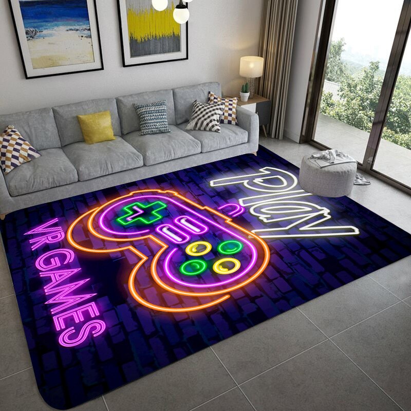 Anime Gamer Controller Carpet Rug 3D Printing Creative Game Door Large Mat Bathmat For Living Room Bedroom Entrance Dropshipping - GOLDEN TOUCH APPARELS WOMEN