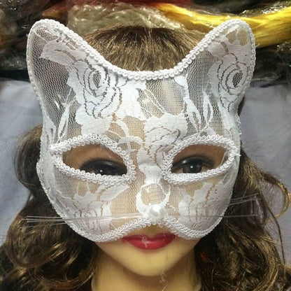 Halloween Cosplay Fox Mask Lace Sexy Eye Mask Animal Mask Half Face Erotic Lace Cat Mask Women Sex Toys For Couple Squid Game - GOLDEN TOUCH APPARELS WOMEN