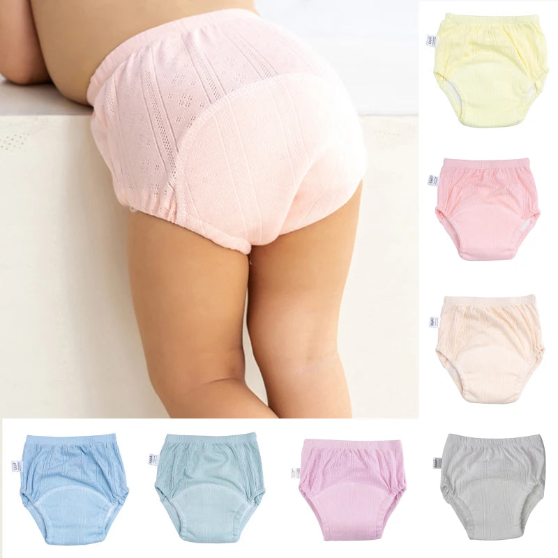 Optimize product title: 

"Newborn Training Pants: Unisex Solid Color Baby Shorts for Cloth Diapers - Washable, Reusable Nappies for Boy and Girl Infants"