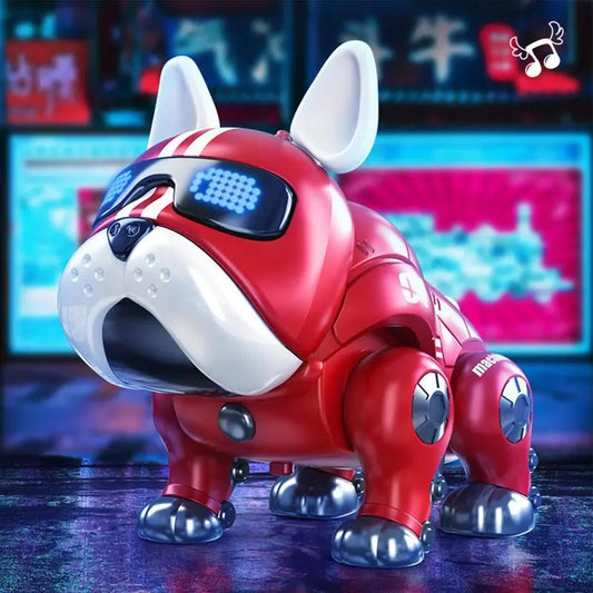 Interactive Dancing Bulldog Robot with Lights - Educational Toy for Boys and Girls