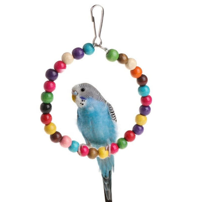 New Colorful Swing Parrot Toy Bird Swing Parrot Stand Squirrels Supplies Bird Cage Accessories Pet Supplies.