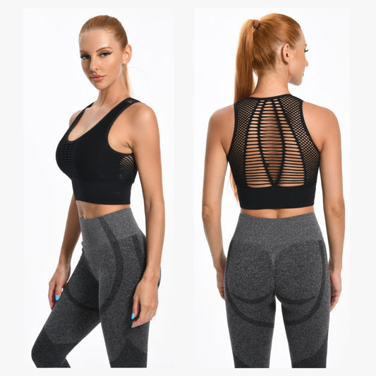 WOMEN'S Sports Breathable Comfortable Underwear Hot Fitness Women's Sports Bra Yoga Running Vest Gym Wear - GOLDEN TOUCH APPARELS WOMEN