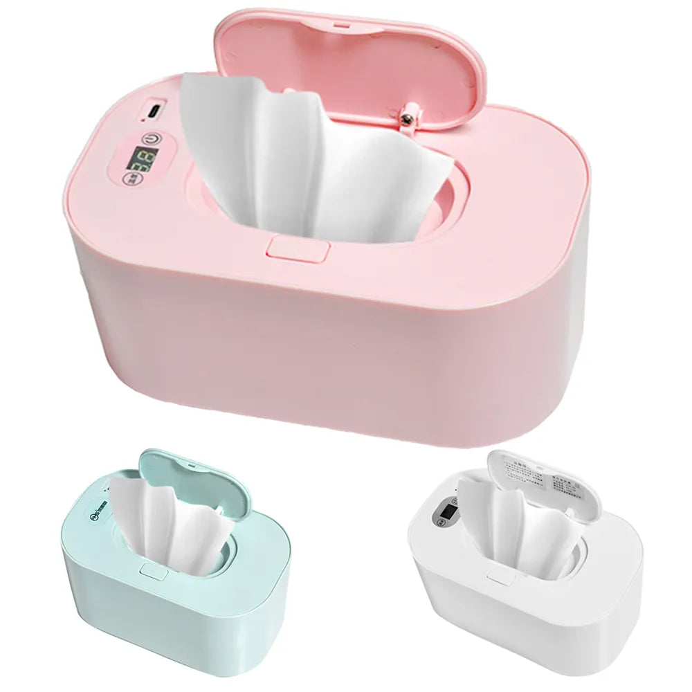 "Baby Wipe Warmer: Home/Car Use Mini Heater and Disinfecting Towel Dispenser"