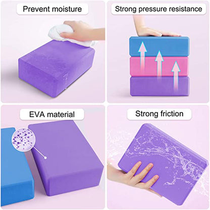 EVA Gym Yoga Blocks Foam Brick for Fitness Training Props Yoga Bolster Pillow Cushion Stretching Exercise BodyBuilding Equipment - GOLDEN TOUCH APPARELS WOMEN