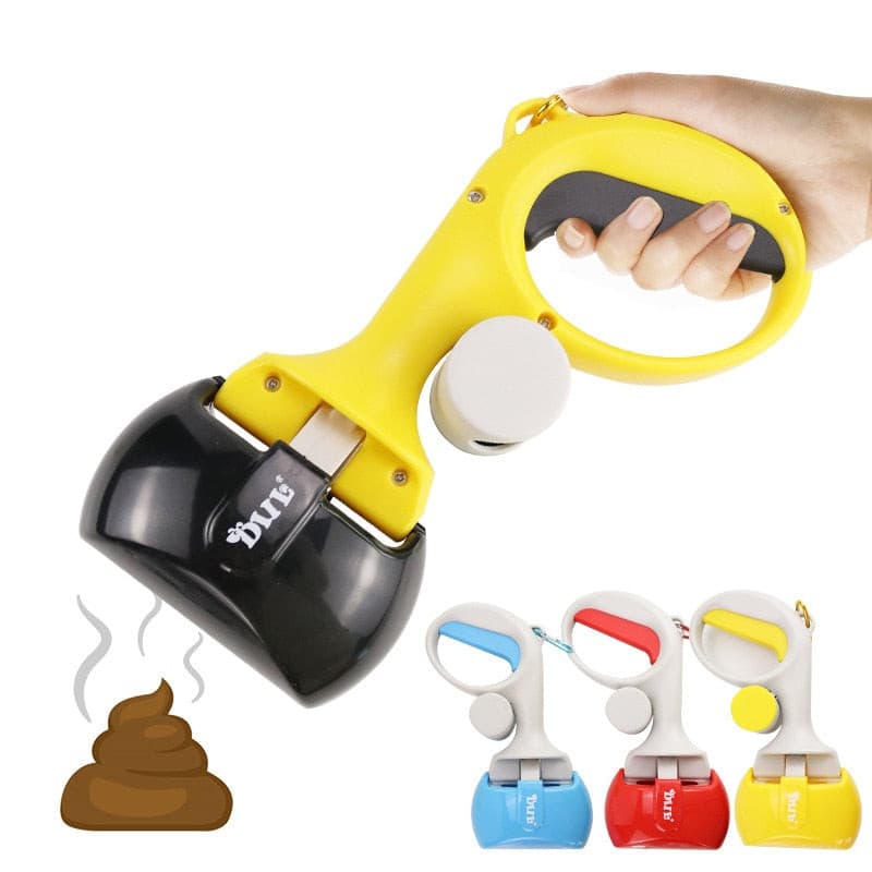 Pets Portable Handheld Dog Pooper Scooper, easily pick up pet poop without mess.