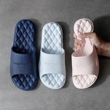 Versatile cozy diamond plush slippers