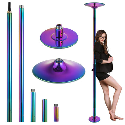 45mm Removable heavy Duty Stripper Pole Home Dance 360 Spin Dance Training Pole Portable Fitness Dance Sport Exercise Pole Kit Easy Install
