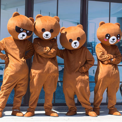 Cosplay  Bear Mascot Costume Cartoon character costume Advertising Costume Party Costume animal carnival - GOLDEN TOUCH APPARELS WOMEN