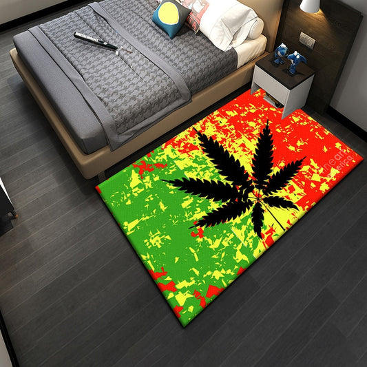 Art Maple Leaf  Area carpet,living room bedroom balcony decoration carpet,Boy's anti-skid solid floor mat decoration,room decor - GOLDEN TOUCH APPARELS WOMEN