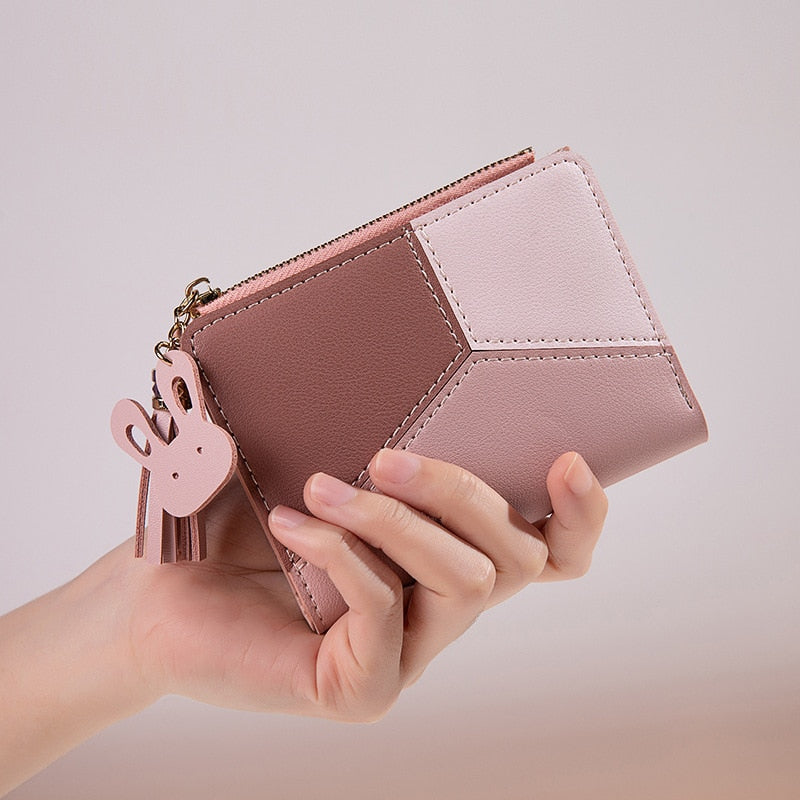Women's Wallet PU Leather Women's Wallet Made of Leather Women Purses Card Holder Foldable Portable Lady Coin Purses - GOLDEN TOUCH APPARELS WOMEN