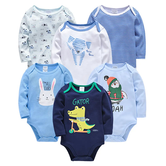 2023 Baby Bodysuit Long Sleeve Spring Autumn Girls Boys Clothes Body bebe Cartoon Printed 0-24 months Newborn Infant Outwear