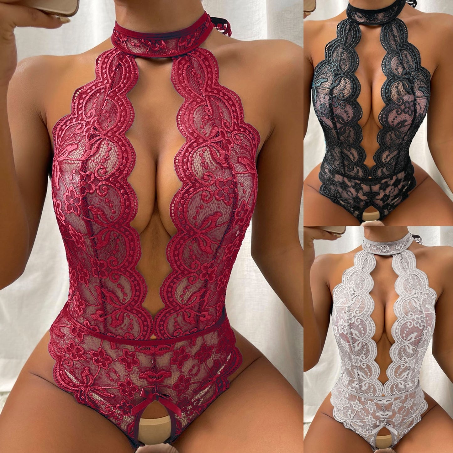 Hot Erotic Exotic Clothing Sexy Lingerie Open C See-through Underwear Babydoll Teddy Bear Underwear Sex bodysuit Sexy Dress - GOLDEN TOUCH APPARELS WOMEN