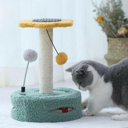 Multifunctional Cat Scratching Post/Tree with Toys
So Much Fun.