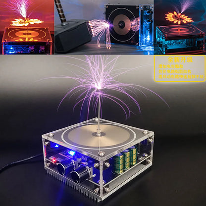 Tesla Coil Bluetooth-Compatible Musical Touch-Sensitive Artificial Lightning Spark Toy